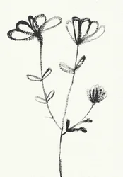 Boceto floral minimalista
