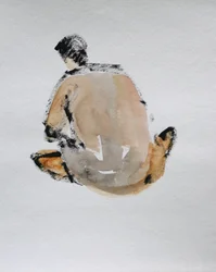 Figura desnuda sentada