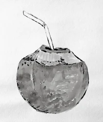 Bebida tropical de coco
