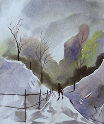 Esquiador de «Winter Path»