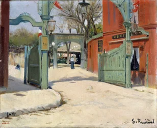 Entrada al parque del Moulin de la Galette