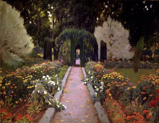 Jardines de Aranjuez (El cenador) 1907, pintura