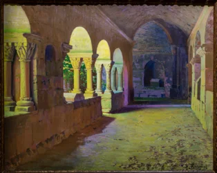 El claustro de St. Benet de Bages