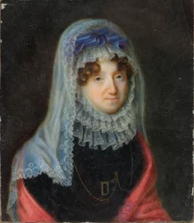 Retrato de Lucy Byng, condesa viuda de Bradford (1766-1844), c.1806-44 (óleo sobre lienzo)