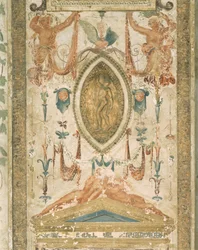 Pilastra con decoración grotesca