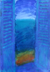 Persianas azules