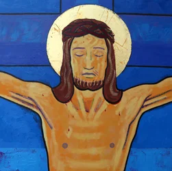 Jesús muere en la cruz