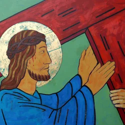 Jesús toma su cruz