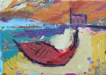 Barco rojo Iona