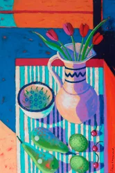 Naturaleza muerta # , 2025 (acrílico sobre tabla)