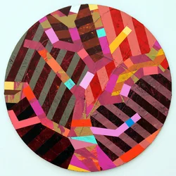 Twixt Heaven & Earth VII-A (acrílico sobre tabla circular)