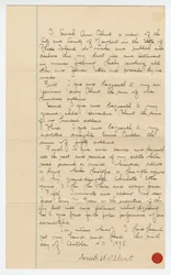 Última voluntad y testamento de Sarah Ann Blunt Crozley, octubre de 1898