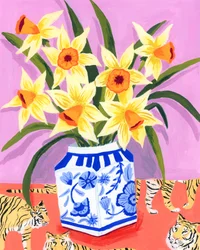 Narcisos y tigres llenos de vida