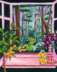 Un jardín en la ventana lleno de vida