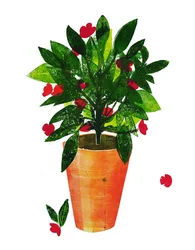 Maceta naranja