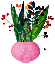 Maceta rosa