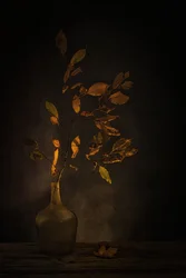 Hojas otoñales melancólicas