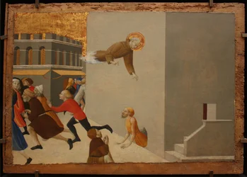 El bendito Ranieri libera a los pobres de una cárcel florentina del Retablo de Borgo del Santo Sepolcro, 1437-1444