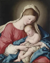 Virgen con Niño Dormido