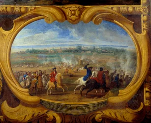 Las acciones de Luis II, príncipe de Borbón Condé, conocido como el Gran Condé, batalla de Brie (detalle)