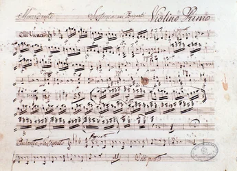 Partitura de la ópera I briganti de Mercadante (1836)