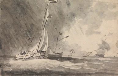 Barcos bajo la lluvia