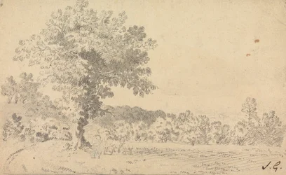 Paisaje con ciervos