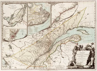 Mapa de Quebec, Canadá