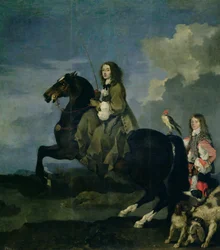 Cristina de Suecia (1626-89) a caballo