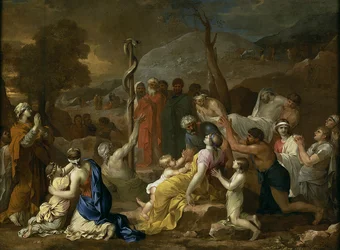 Moisés y la Serpiente de Bronce, 1653-1654