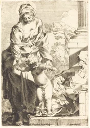Virgen y Niño pisoteando el pecado