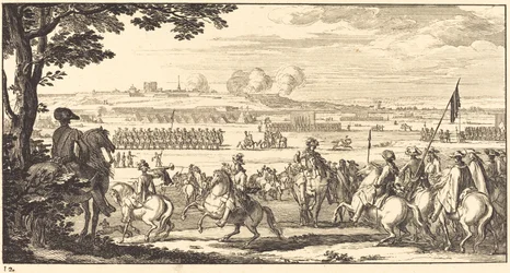 Paisaje con un ejército