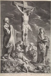 Cristo en la Cruz, con María y Juan