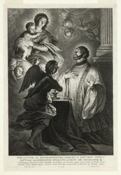 La Virgen y el Niño apareciendo a San Francisco Javier