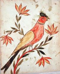 Pájaro mirando a la derecha