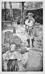 Vida en Nueva Inglaterra en el siglo XVII - El sepulturero