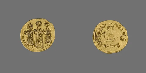 Solidus (Moneda) de Heraclio, 638 AD - 641 AD