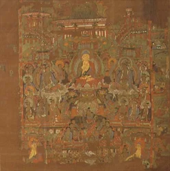 Ch.1.iii.02 Paraíso de Bhaisajyaguru, siglo VIII-IX, Tunhuang