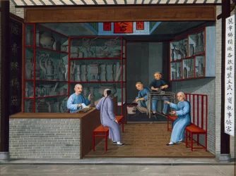 Selling Tuttenage Metalwares, c.1825 (gouache sobre papel)