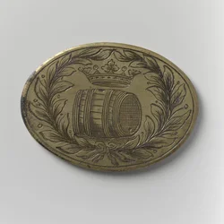 Ficha de asistencia del Gremio de Importadores de Cerveza de Ámsterdam, c.1700 (latón)