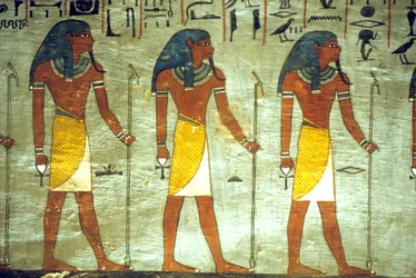 Antiguo Egipto, Pintura, Tumba de Ramsés I, Tebas, Dioses del inframundo