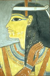 Antiguo Egipto, Pintura mural, Diosa Hathor, Tumba de Horemheb, Tebas