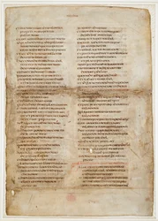 Fragmento de la Biblia del Libro de los Reyes (la 