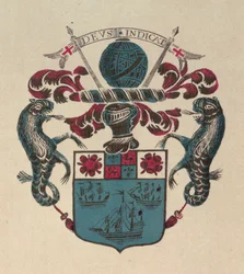 Escudo de armas de la Antigua Compañía de las Indias Orientales (imprimir)