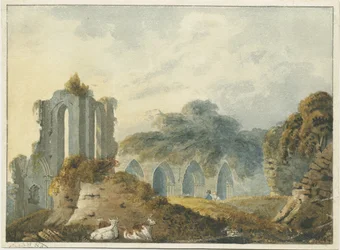 Croxden Abbey: acuarela