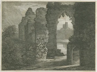Castillo de Dudley - El Torreón: grabado