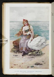 Elise y su hermano menor, de 