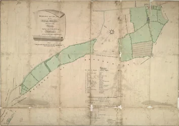 Mapa de Willesden, Londres (litografía)