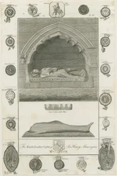 Mavesyn Ridware - Tumba de Sir Henry Mavesyn: grabado