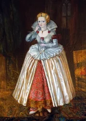 Retrato de una "esposa perfecta" (óleo sobre lienzo)